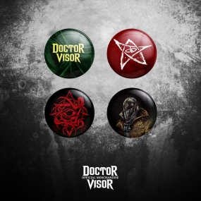 DOCTOR VISOR - "Master of the Unknown" BUTTON SET